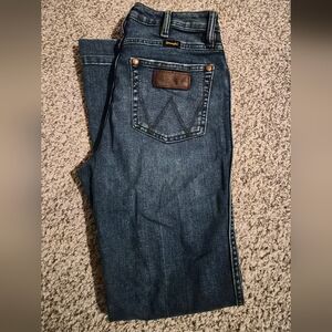 Wrangler Women's Dark Blue Flare Jeans